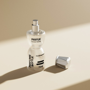 Flacon de parfum vide en verre de 75 ml en forme d'heure de prière avec bouchon unique – Flacon de parfum vide de 75 ml - Product Image 3