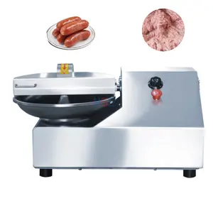 Proses makanan kecepatan tinggi pemotong bakso mangkuk isian pemotong mixer Bakso Mesin pembuat anjing panas