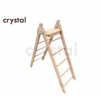 Structure d'escalade intérieure en bois Crystal OEM, petite structure d'escalade à tréteaux pour étirements