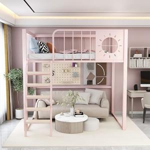 <span class=keywords><strong>Lit</strong></span> mezzanine en <span class=keywords><strong>fer</strong></span> <span class=keywords><strong>forgé</strong></span> moderne avec bureau Cadre en <span class=keywords><strong>fer</strong></span> duplex <span class=keywords><strong>simple</strong></span> et peu encombrant pour petits appartements Usine directe - Product Image 2