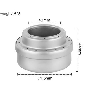 野营迷你炉具支架套装，带纯钛酒精炉 47 克 轻便 - Product Image 4