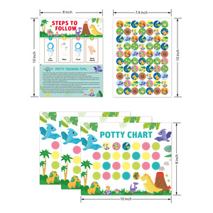 Tableau de récompenses personnalisé pour l'apprentissage de la propreté des enfants, outil de renforcement positif pour le développement des habitudes aux toilettes, autocollants pour l'apprentissage de la propreté - Product Image 2