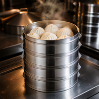 Jinang — grand Pot vapeur chinois en acier inoxydable, S375