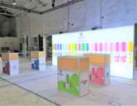 Affichage Detian offre îles affichage stands d'exposition, exposition salon stand stand 20-20