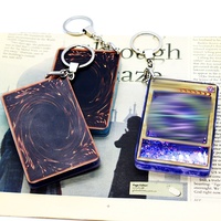 Wsnbwyewholesale Porte-clés en acrylique personnalisé de dessin animé d'anime, porte-clés de designer d'anime, llaveros Anime DIY CHAVEIRO Porte-clés en acrylique de designer