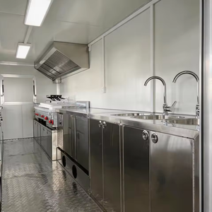 Nouveau Food Truck Rétro Moderne en Acier Inoxydable et Fibre de Verre pour Crème Glacée, Fast-food, Hot-dogs, Frites, Restauration Commerciale, Résistant à la Rouille - Product Image 2