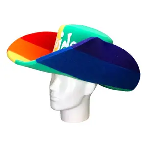 Chapeau animal en mousse personnalisé pour fête de carnaval chapeau de cowboy en mousse éponge amusant pour promotion avec impression de logo