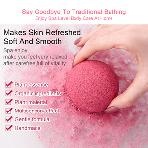 Bộ quà tặng bom tắm hình trái tim & viên sủi bọt tùy chỉnh OEM, với đồ chơi bất ngờ dành cho trẻ em, thành phần hữu cơ thuần chay cho bồn tắm bọt an toàn - Product Image 4