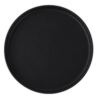 Ensemble d'assiettes à dîner en céramique mate de style nordique Kingze, rondes, noires et blanches, en porcelaine, pour steak, pâtes, restaurant, mariage, fête