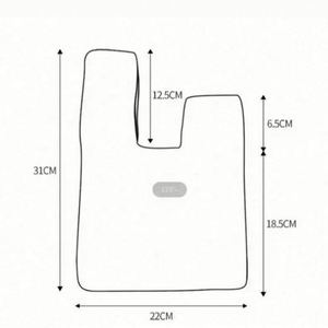 Sac à poignet noué en toile de coton écologique, style japonais, personnalisable, couleur unie, en tissu réutilisable, nouvelle collection, offre spéciale - Product Image 6