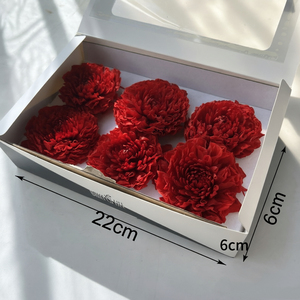 Dahlias naturels préservés faits à la main, fleurs éternelles pour la Fête des Mères, la Saint-Valentin, la remise des diplômes, le Nouvel An, Noël, longue durée - Product Image 2