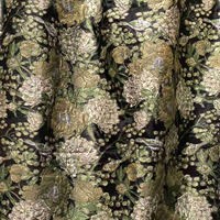 Nouveau fournisseur de textiles, tissu jacquard métallique de style européen pour robe et manteau pour femmes