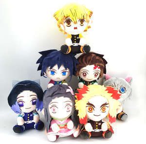 Vente en gros usine – Peluche Demon Slayer 12/20 cm, personnage d'anime Tomioka Giyuu, jouets en peluche de dessins animés japonais pour machine à griffes - Product Image 1