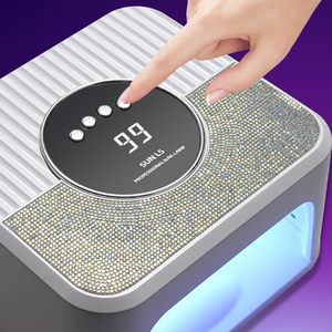 Séchoir à ongles professionnel SUN L5 haute puissance 268W, lampe UV LED avec diamant pour usage en salon - Product Image 4