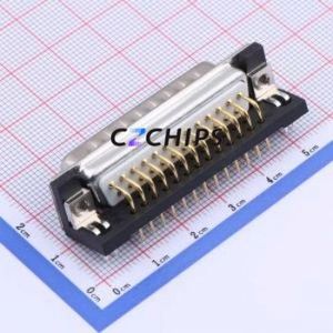 X0325WC2W1 D-Sub/VGA Connector Bent Lead Through Hole Connector Standard D-Sub Male 25P Right Angle Insert - Product Image 2