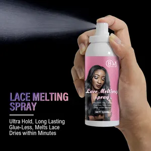 Private label waterproof lace glue and melting spray sensitive skin lace wig hair glue melting spray