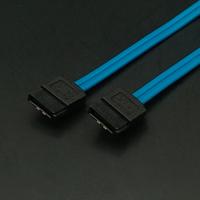 Kabel Data Pita Datar 7Pin Double Straight Head SATA 3.0 6Gbps dengan Konektor Berlapis Emas dan Klip Pengunci untuk SSD HDD DVD