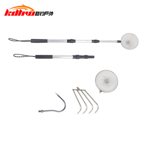 ตะขอเกี่ยวสแตนเลสแบบยืดหดได้ สำหรับตักปลาขนาดใหญ่ อุปกรณ์ตกปลาแบบพกพา - Product Image 2