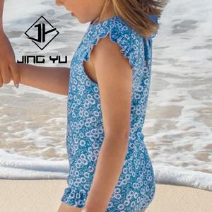 Maillots de bain à faible MOQ, de haute qualité, imprimés, à volants, une pièce, personnalisés, en nylon recyclé, bikini pour filles - Product Image 4