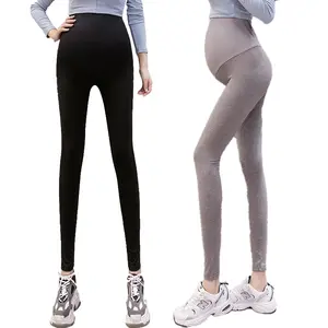 Spring Summer Thin Cotton Maternity Skinny Legging Seamless Casual Yoga Pants Clothes for Pregnant Women Belly Pregnancy