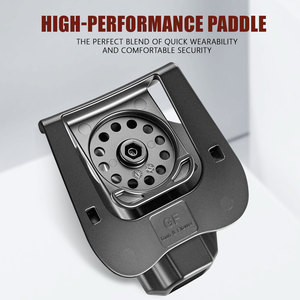 ซองปืนพกนอกเอวแบบ Paddle Holster สำหรับปืน Makarov รุ่น GUN & FLOWER <span class=keywords><strong>ระดับ</strong></span> 2 ปลดล็อคด้วยนิ้วชี้ หมุนได้ 360 องศา °   พลาสติกหุ้มเลนส์แบบปรับได้พร้อมแป้นเกียร์ - Product Image 6