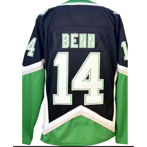 Maillots de hockey Dallas Stars pour hommes, cousus # 14 Benn # 21 Robertson # 91 Seguin # 53 Vert Noir Blanc - Product Image 4