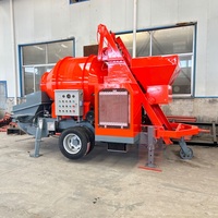 Machine de pompe à béton de capacité différente et mélangeur concret/mini mélangeur concret diesel avec la pompe avec la capacité de 40m3/h