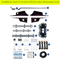 Kit d'accessoires d'éclairage LED intérieur dynamique 64 couleurs pour Audi A4 A5 B9 2019-2024, mise à niveau de l'éclairage ambiant, commande MMI