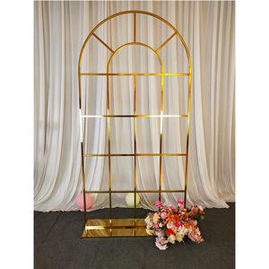 FURUN nouveauté décorations de mariage modernes en acier inoxydable fond moderne en acier inoxydable pour mariage moderne - Product Image 1