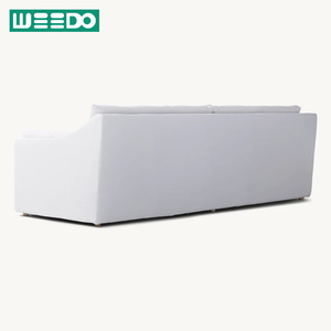 Canapé-lit Chesterfield moderne en bois massif, modulaire, extensible, confortable, rembourré, garnissage en éponge, lin - Product Image 6