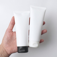 Tubes cosmétiques en plastique PE personnalisés avec logo, vides, 15g, 30g, 50g, 100g, pour emballage de soins de la peau, vente en gros