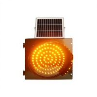 Vente en gros d'usine - Balise de signalisation clignotante jaune à LED alimentée par énergie solaire, étanche IP65, pour la construction routière et la sécurité routière