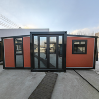 Maison conteneur de luxe prête à l'emploi extensible 5 chambres, maison modulaire préfabriquée en acier, prix compétitif, Casa Modular