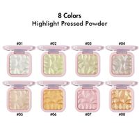 Surligneur de maquillage personnalisé, disponible en 8 couleurs, scintillant, personnalisé,