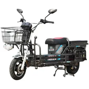 Ucuz 60v 2500w elektrikli kargo scooter uzun menzilli 200KM 2 tekerlekli elektrikli bisiklet kargo en güçlü elektrikli kargo moto yükleme için