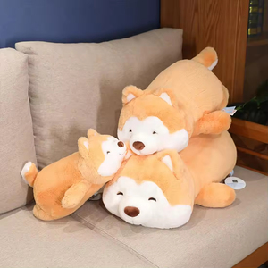 Peluche de Perro Kawaii Shiba Inu Corgi <span class=keywords><strong>Husky</strong></span> con Relleno de Algodón PP Suave del Fabricante, Almohada de Juguete, Regalo de Cumpleaños para Niñas o Niños - Product Image 5