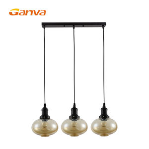 Ganya contemporánea Café <span class=keywords><strong>Bar</strong></span>, tienda de techo decoración de <span class=keywords><strong>cristal</strong></span> colgante antigua lámpara colgante - Product Image 3