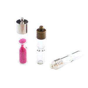 Tube de verre Bouteille de <span class=keywords><strong>sablier</strong></span> Pendentif de bouteille de sable Les accessoires de bricolage peuvent être remplis de cendres de sable lumineuses - Product Image 5