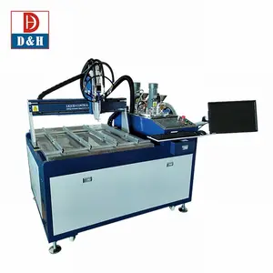 Motor Plc Control Automation Equipment Electronics AB Glue Potting Machine with Gear Pump