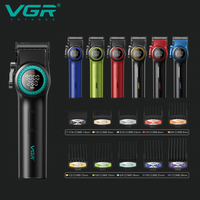 VGR V-001 Fade Blade High-Speed Salon Series Tondeuse à cheveux professionnelle sans fil rechargeable en métal pour hommes