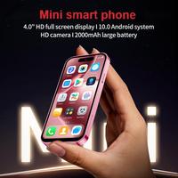 Ponsel pintar Mini 3G Android 10.0 Quad Core, ponsel pintar kartu SIM ganda dengan isi daya Cepat 2000mah 65w