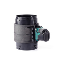 Offre Spéciale prix usine pièces de CVC en plastique 220V moteur de contrôle du volume d'air rond régulateur d'air amortisseur pour conduit d'air