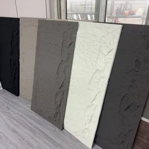 聚氨酯石材面板仿岩壁户外石材聚氨酯硅石模具装饰3d墙面垫板