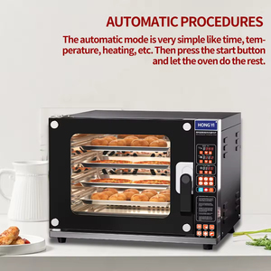 <span class=keywords><strong>Horno</strong></span> de Convección Automático Comercial de 4 Bandejas para Restaurante, Panadería, Tienda de Alimentos, para Pizza, Pan, Harina, Maíz, Trigo - Product Image 6