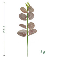 Ranting Eucalyptus Sutra Tiruan Real Touch Grosir, Daun Buatan, Bunga Dekorasi Pernikahan, Karangan Bunga, Tanaman