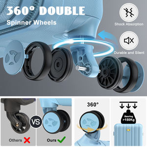 सबसे अधिक बिकने वाली बड़ी क्षमता शास्त्रीय कंप्यूटर सामग्री हार्ड शेल ऊर्ध्वाधर लाइनें फोब मूल्य ट्रॉली सामान सेट - Product Image 6