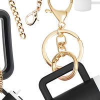 Mini porte-clés en silicone pour gobelet, pendentif, anneau porte-clés en plastique pour tasse, bouchon de paille, cadeau