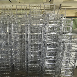 Silla Napoleón de Resina Transparente Blanca Moderna de Lujo al por Mayor para <span class=keywords><strong>Banquetes</strong></span> de Boda <span class=keywords><strong>y</strong></span> Eventos, Muebles de Comedor de Plástico - Product Image 5