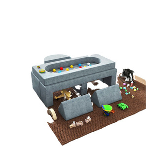 Children's <b>Sofa</b> Set 15-Piece Detachable Combination Minimalist Design Fabric High-Elasticity Foam <b>Kids</b> Furniture - Product Image 1