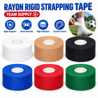 Bande de sport rigide noire en rayonne avec oxyde de zinc, adhésif puissant, antidérapante, pour l'entraînement, HEAO OEM en vrac 38x13.7m
